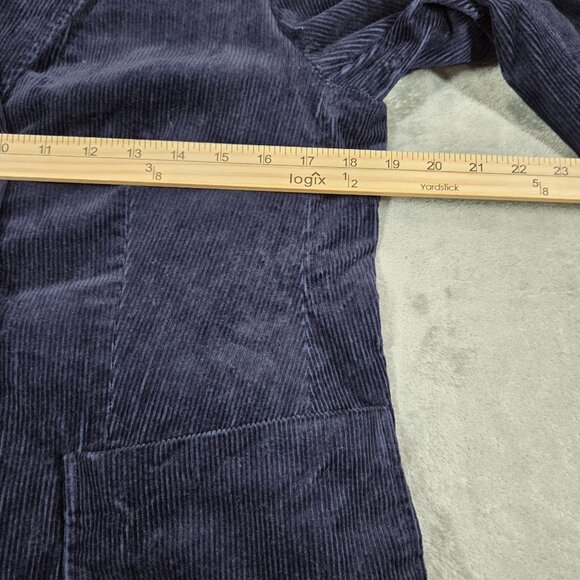 Boden Blazer Womens 10 Navy Blue Corduroy Classic Preppy Office Academia Jacket - Picture 10 of 13